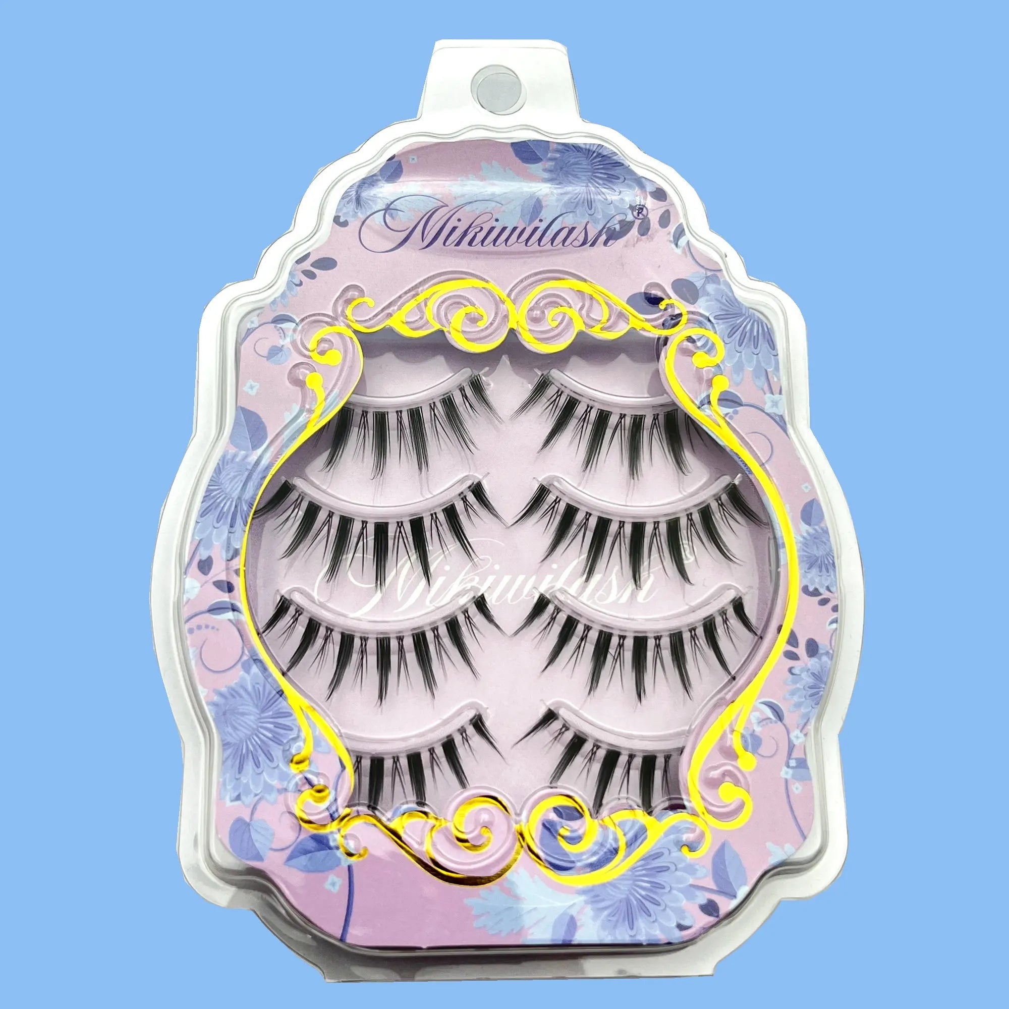 Mikiwi Manga Lashes, japanese Clear Band Multipack False Eyelashes Natural Look, Anime Strip Lashes, Wispy Lashes