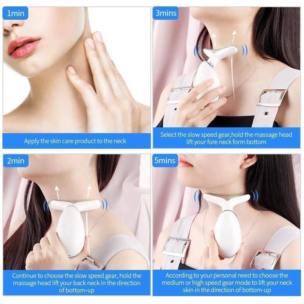 3 in1 Facial Machine All-round Face Massager Neck Facial Eye Massage Microcurrent Skin Rejuvenation Anti Aging Beauty Tools