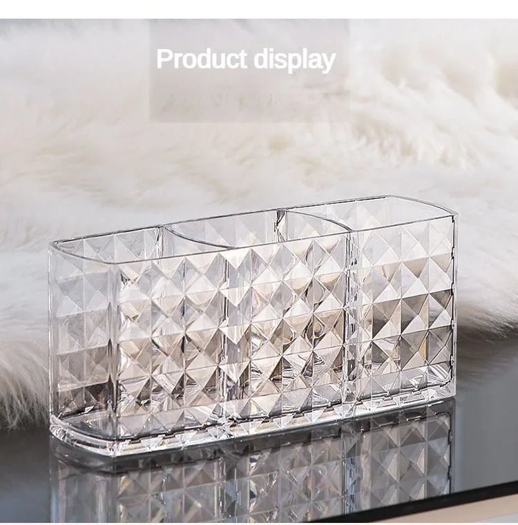 1-piece Diamond Patterned Mirror Cabinet Storage Box, Bathroom, Bathroom, Cosmetics, Lipstick Storage Rack DROPSHIPPING