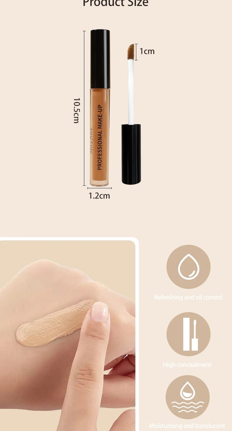 Traceless Liquid Concealer/Foundation, Long-Wearing, Waterproof, Oil-Control, Moisturizing, Flawless Finish For All Skin Tones