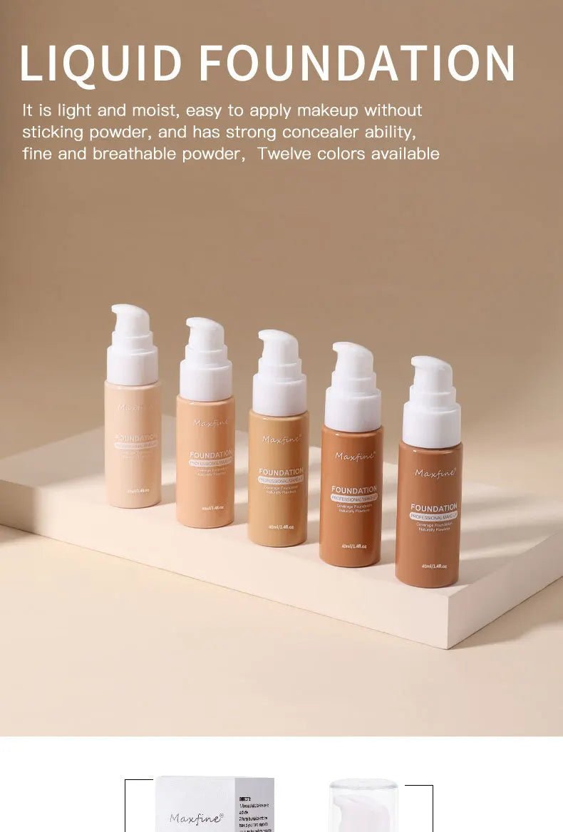 Liquid Foundation Effective Concealer Waterproof Sweat-resistant Makeup Professional Cosmetics