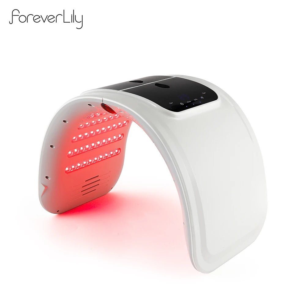 foreverlily LED Face Mask PDT Machine 7 Colors Light Photon Skin Rejuvenation Facial Body Beauty Spa Nano Spray Face Body Mist