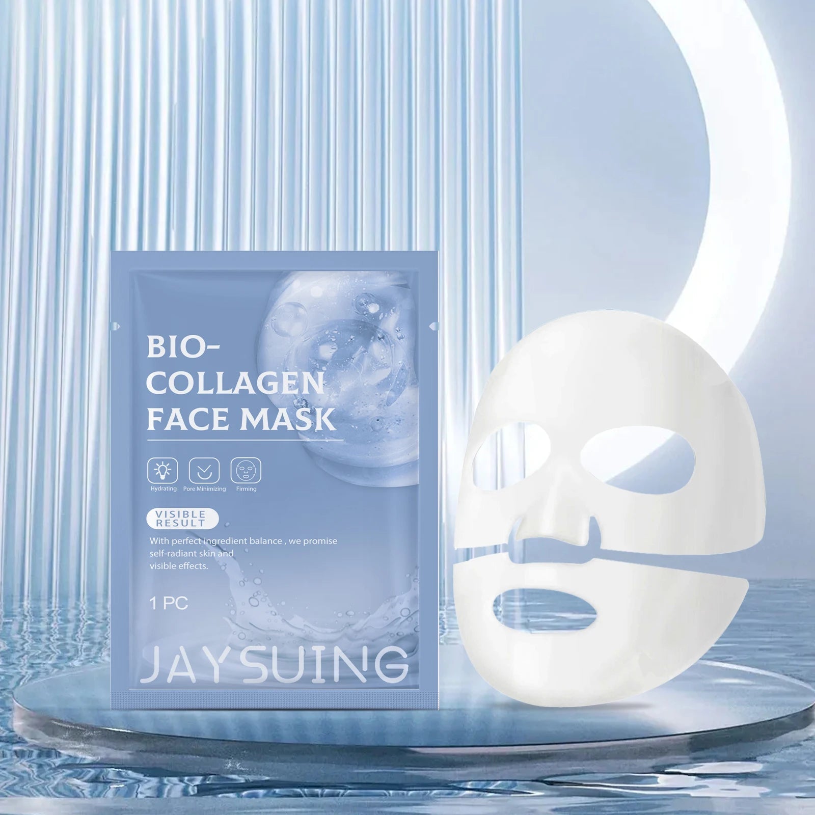 Bio Collagen Face Mask Overnight Hydrating Moisturizing Brighten Shrink Pores Rejuvenation Hyaluronic Acid Wrapping Mask Korean