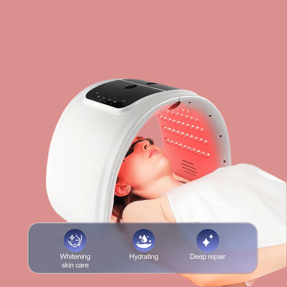 foreverlily LED Face Mask PDT Machine 7 Colors Light Photon Skin Rejuvenation Facial Body Beauty Spa Nano Spray Face Body Mist