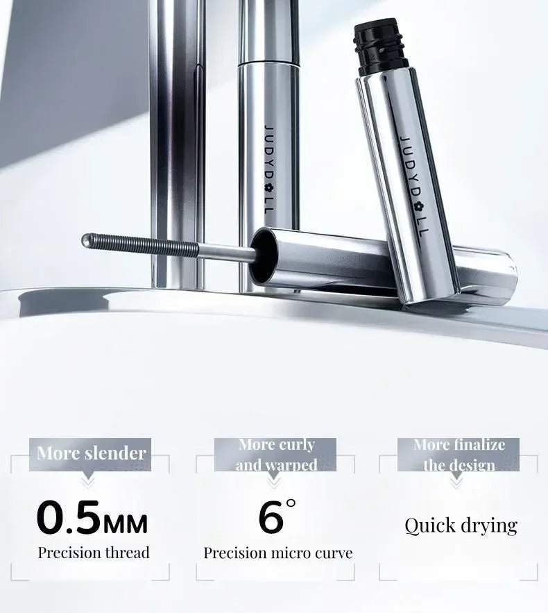 Judydoll Waterproof Mascara Lash Lengthening Curling Thick Mascara Non-smudg Natural Quick Dry Long Lasting Eye Makeup Cosmetics