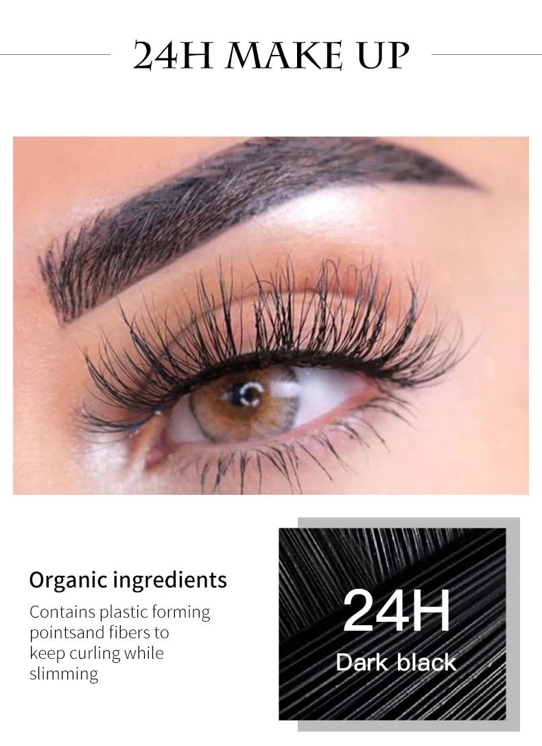 4D Silk Fiber Lashes Waterproof Mascara Eye Makeup Cosmetics Lash Extension Long-Lasting Natural Big Eye Make Up